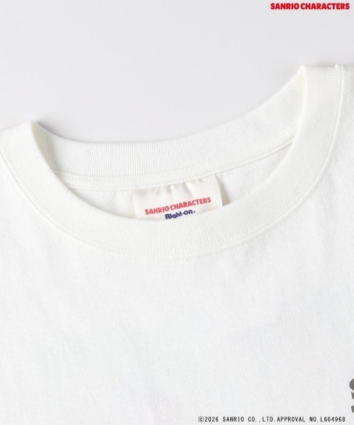 Right-on（ライトオン）の「Other(ソノタ)「サンリオキャラクターズ」バックプリントＴシャツ（Tシャツ/カットソー・レディース・ダークグレー/ホワイト・S/L/M）」の6枚目の写真