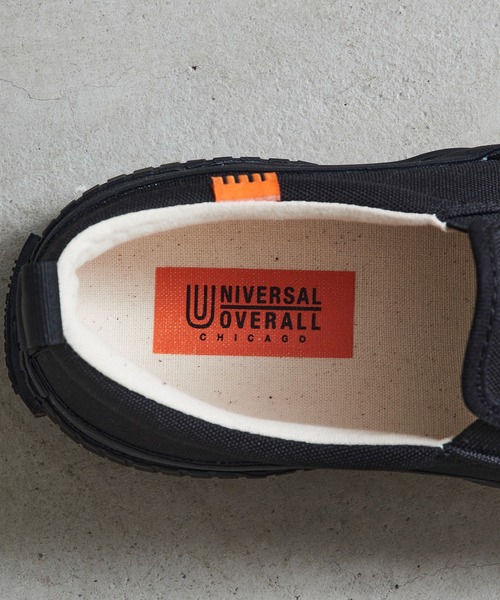 UNIVERSAL OVERALL（ユニバーサルオーバーオール）の「【UNIVERSAL OVERALL】スリッポン UO12（スリッポン・メンズ・ホワイト/ブラック・10/9/8/7/6）」の13枚目の写真