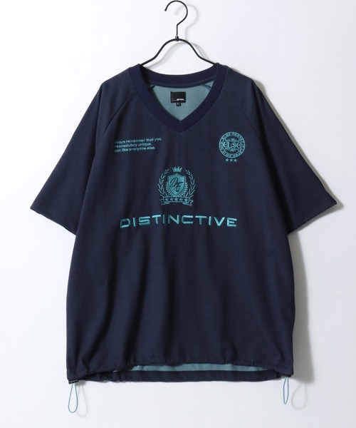 SITRY(シトリー)の「Double Face Mulch Function Game Shirt/ダブルフェイス 配色 マルチファンクション オーバーサイズ ドローコード ブロークコア ゲームシャツ ユニフォーム 半袖Tシャツ レディース メンズ(Tシャツ/カットソー・メンズ・ブラック/ネイビー/グレー・M/L)」の11枚目の写真