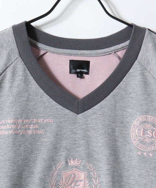 SITRY(シトリー)の「Double Face Mulch Function Game Shirt/ダブルフェイス 配色 マルチファンクション オーバーサイズ ドローコード ブロークコア ゲームシャツ ユニフォーム 半袖Tシャツ レディース メンズ(Tシャツ/カットソー・メンズ・ブラック/ネイビー/グレー・M/L)」の9枚目の写真