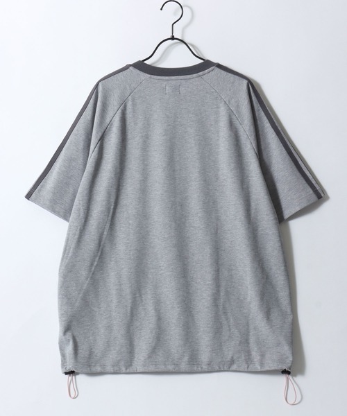 SITRY(シトリー)の「Double Face Mulch Function Game Shirt/ダブルフェイス 配色 マルチファンクション オーバーサイズ ドローコード ブロークコア ゲームシャツ ユニフォーム 半袖Tシャツ レディース メンズ(Tシャツ/カットソー・メンズ・ブラック/ネイビー/グレー・M/L)」の10枚目の写真