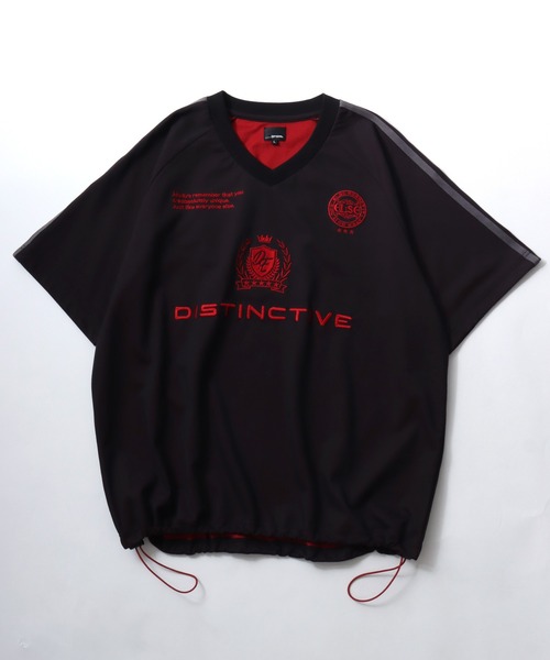SITRY(シトリー)の「Double Face Mulch Function Game Shirt/ダブルフェイス 配色 マルチファンクション オーバーサイズ ドローコード ブロークコア ゲームシャツ ユニフォーム 半袖Tシャツ レディース メンズ(Tシャツ/カットソー・メンズ・ブラック/ネイビー/グレー・M/L)」の16枚目の写真