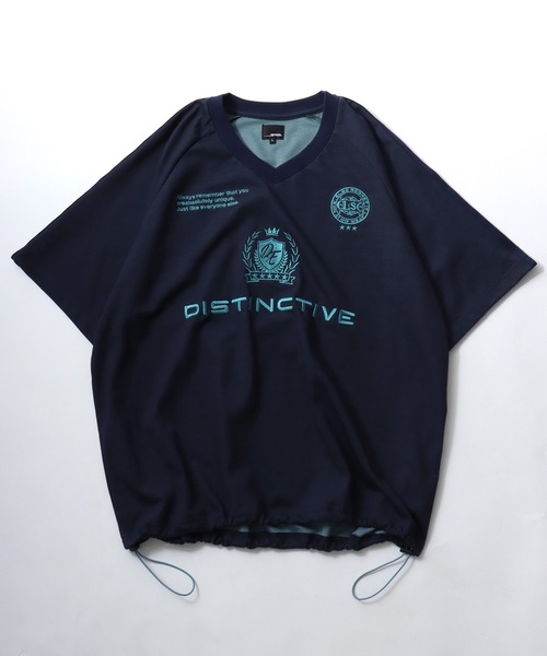 SITRY(シトリー)の「Double Face Mulch Function Game Shirt/ダブルフェイス 配色 マルチファンクション オーバーサイズ ドローコード ブロークコア ゲームシャツ ユニフォーム 半袖Tシャツ レディース メンズ(Tシャツ/カットソー・メンズ・ブラック/ネイビー/グレー・M/L)」の14枚目の写真