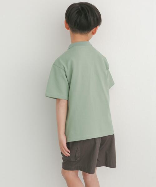 TOWNCRAFT(タウンクラフト)の「『別注』『親子リンク』PENNEYS×DOORS THE FOX鹿の子ポロシャツ(KIDS)(Tシャツ/カットソー・キッズ・ミント/ネイビー・135/105/120)」の21枚目の写真