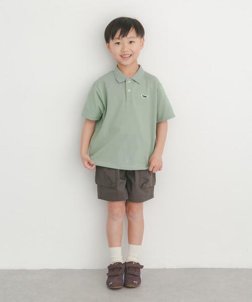 TOWNCRAFT(タウンクラフト)の「『別注』『親子リンク』PENNEYS×DOORS THE FOX鹿の子ポロシャツ(KIDS)(Tシャツ/カットソー・キッズ・ミント/ネイビー・135/105/120)」の19枚目の写真