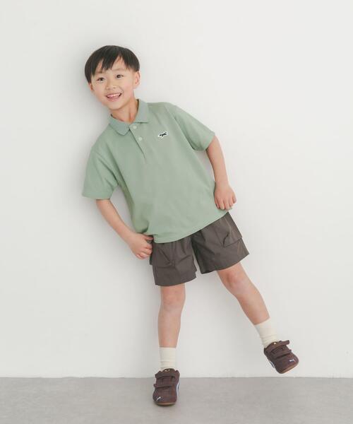 TOWNCRAFT(タウンクラフト)の「『別注』『親子リンク』PENNEYS×DOORS THE FOX鹿の子ポロシャツ(KIDS)(Tシャツ/カットソー・キッズ・ミント/ネイビー・135/105/120)」の18枚目の写真