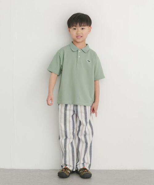 TOWNCRAFT(タウンクラフト)の「『別注』『親子リンク』PENNEYS×DOORS THE FOX鹿の子ポロシャツ(KIDS)(Tシャツ/カットソー・キッズ・ミント/ネイビー・135/105/120)」の16枚目の写真