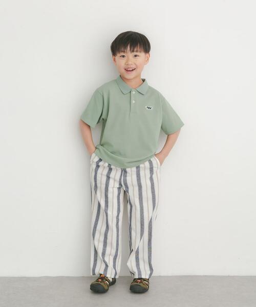 TOWNCRAFT(タウンクラフト)の「『別注』『親子リンク』PENNEYS×DOORS THE FOX鹿の子ポロシャツ(KIDS)(Tシャツ/カットソー・キッズ・ミント/ネイビー・135/105/120)」の15枚目の写真