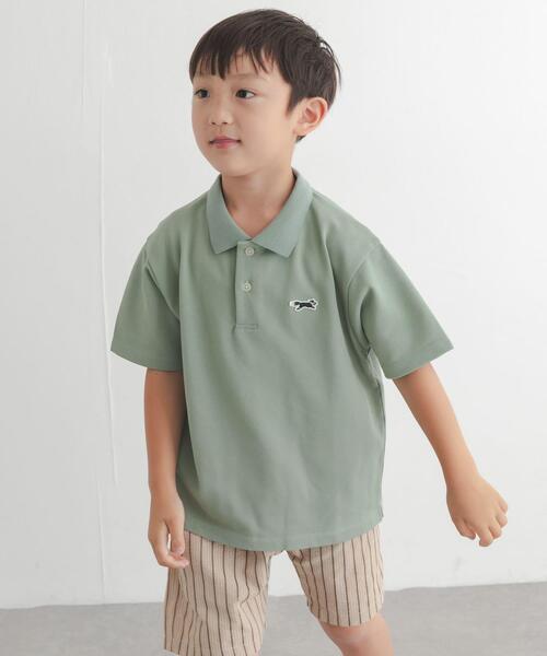 TOWNCRAFT(タウンクラフト)の「『別注』『親子リンク』PENNEYS×DOORS THE FOX鹿の子ポロシャツ(KIDS)(Tシャツ/カットソー・キッズ・ミント/ネイビー・135/105/120)」の13枚目の写真