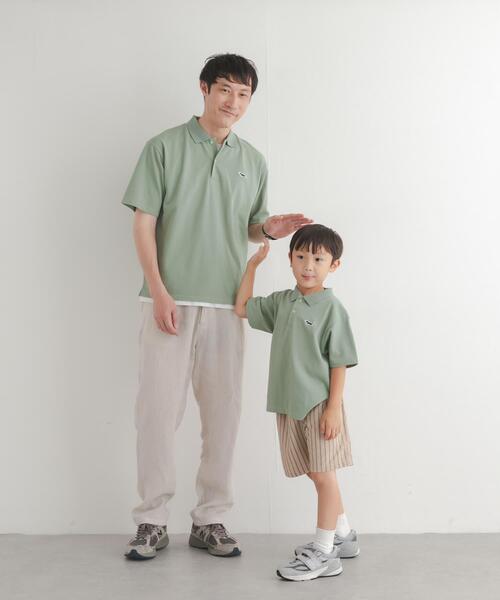 TOWNCRAFT(タウンクラフト)の「『別注』『親子リンク』PENNEYS×DOORS THE FOX鹿の子ポロシャツ(KIDS)(Tシャツ/カットソー・キッズ・ミント/ネイビー・135/105/120)」の8枚目の写真
