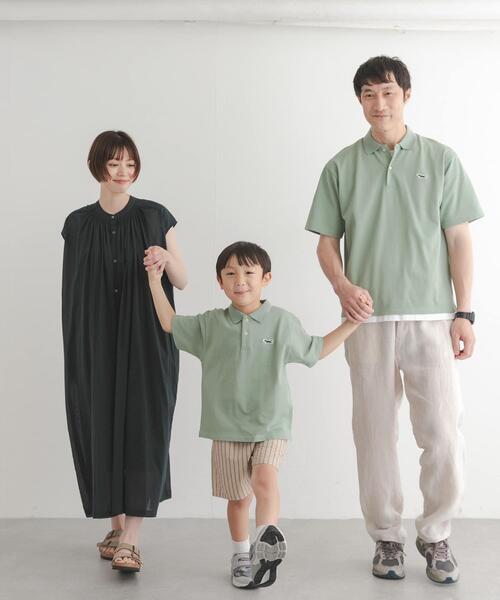 TOWNCRAFT(タウンクラフト)の「『別注』『親子リンク』PENNEYS×DOORS THE FOX鹿の子ポロシャツ(KIDS)(Tシャツ/カットソー・キッズ・ミント/ネイビー・135/105/120)」の5枚目の写真