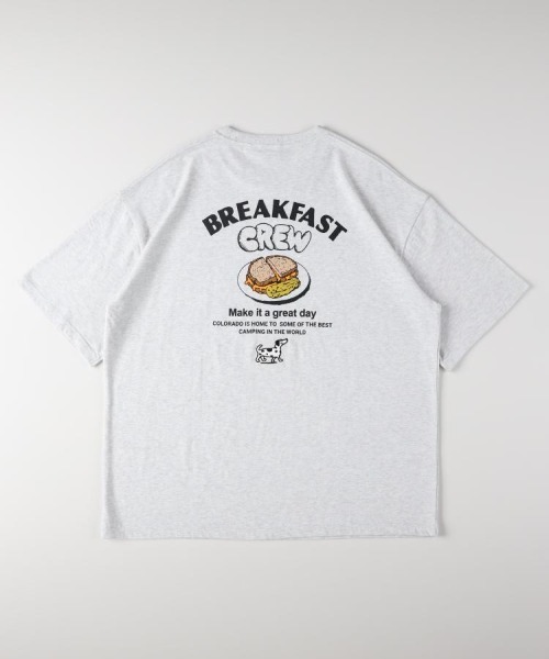 CAMP7(キャンプセブン)の「CAMP7(キャンプ7)バックフードプリントアニマル刺繍Tシャツ(Tシャツ/カットソー・メンズ・ブラック/グレー/ホワイト・S/L/XL/M)」の6枚目の写真