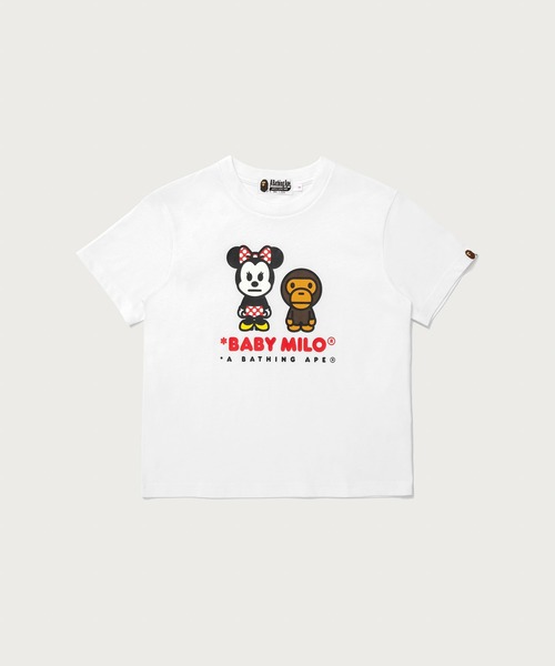 A BATHING APE(アベイシングエイプ)の「BAPE X DISNEY MINNIE MOUSE BABY MILO MINI TEE(Tシャツ/カットソー・レディース・ブラック/ホワイト/ピンク・SMALL/MEDIUM/X-SMALL)」の2枚目の写真