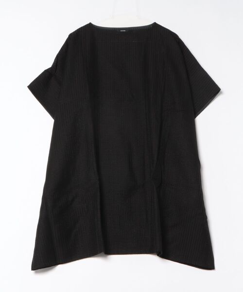 Bshop(ビショップ)の「eunoia|ボートネックポンチョ WOMEN(シャツ/ブラウス・レディース・ブラック・ONE)」の1枚目の写真