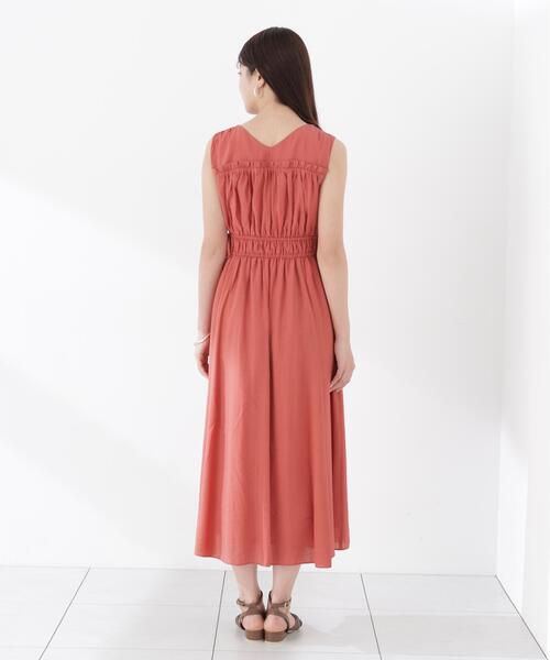 PROPORTION BODY DRESSING(プロポーションボディドレッシング)の「ウエストリボンギャザーワンピース / 1216240604(ワンピース・レディース・ブルー/ブラック/レッド・MEDIUM/SMALL/P/S)」の5枚目の写真