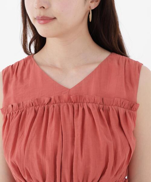 PROPORTION BODY DRESSING(プロポーションボディドレッシング)の「ウエストリボンギャザーワンピース / 1216240604(ワンピース・レディース・ブルー/ブラック/レッド・MEDIUM/SMALL/P/S)」の6枚目の写真