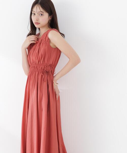 PROPORTION BODY DRESSING(プロポーションボディドレッシング)の「ウエストリボンギャザーワンピース / 1216240604(ワンピース・レディース・ブルー/ブラック/レッド・MEDIUM/SMALL/P/S)」の10枚目の写真