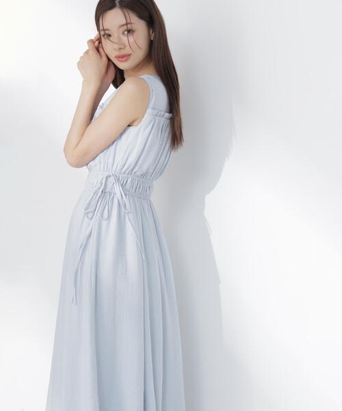 PROPORTION BODY DRESSING(プロポーションボディドレッシング)の「ウエストリボンギャザーワンピース / 1216240604(ワンピース・レディース・ブルー/ブラック/レッド・MEDIUM/SMALL/P/S)」の16枚目の写真