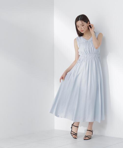 PROPORTION BODY DRESSING(プロポーションボディドレッシング)の「ウエストリボンギャザーワンピース / 1216240604(ワンピース・レディース・ブルー/ブラック/レッド・MEDIUM/SMALL/P/S)」の17枚目の写真