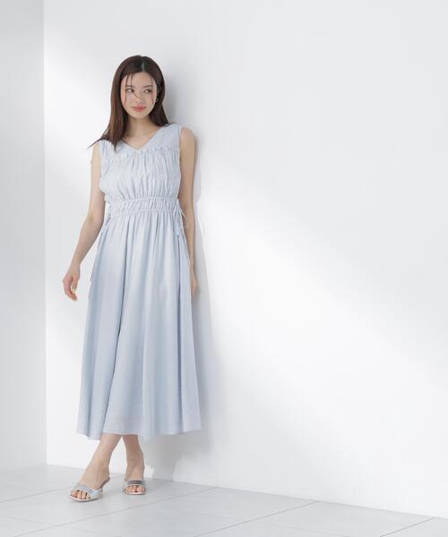 PROPORTION BODY DRESSING(プロポーションボディドレッシング)の「ウエストリボンギャザーワンピース / 1216240604(ワンピース・レディース・ブルー/ブラック/レッド・MEDIUM/SMALL/P/S)」の19枚目の写真