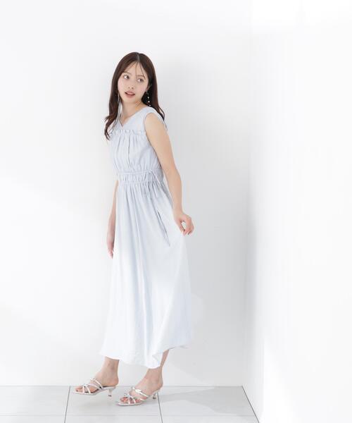 PROPORTION BODY DRESSING(プロポーションボディドレッシング)の「ウエストリボンギャザーワンピース / 1216240604(ワンピース・レディース・ブルー/ブラック/レッド・MEDIUM/SMALL/P/S)」の20枚目の写真