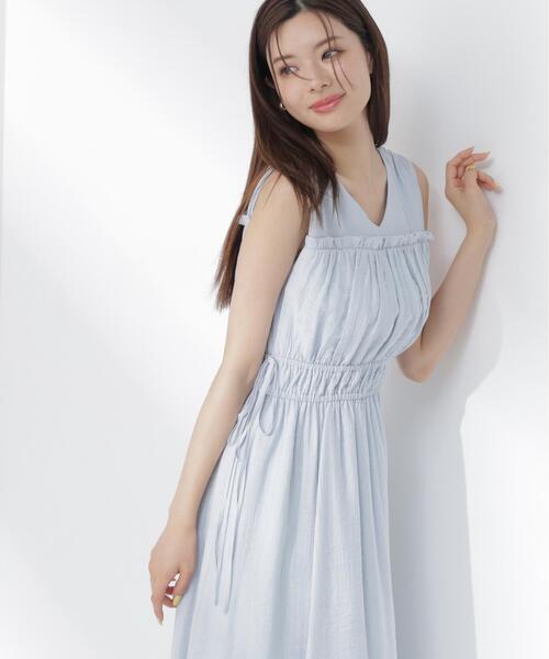 PROPORTION BODY DRESSING(プロポーションボディドレッシング)の「ウエストリボンギャザーワンピース / 1216240604(ワンピース・レディース・ブルー/ブラック/レッド・MEDIUM/SMALL/P/S)」の22枚目の写真