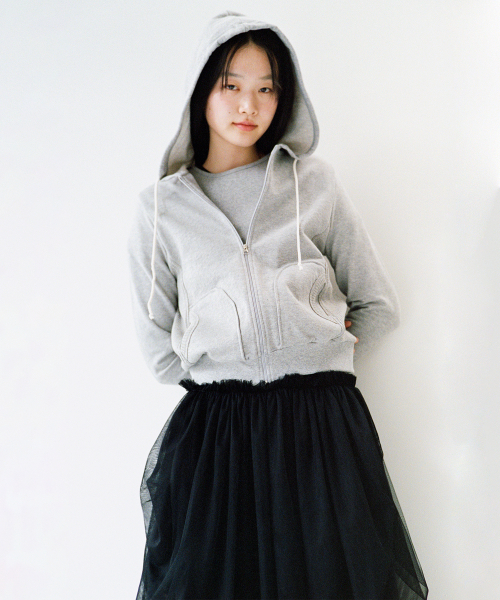 OHESHIO（オヘシオ）の「SHEER DRAPE BANDING SKIRT, BLACK（スカート・レディース・その他・FREE）」の4枚目の写真