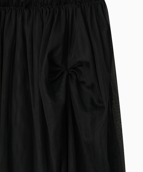 OHESHIO（オヘシオ）の「SHEER DRAPE BANDING SKIRT, BLACK（スカート・レディース・その他・FREE）」の7枚目の写真