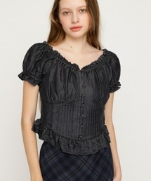 SLY | PUFF SLEEVES WOVEN TOPS パフスリーブスウーブントップス 夏服 秋服(シャツ/ブラウス)
