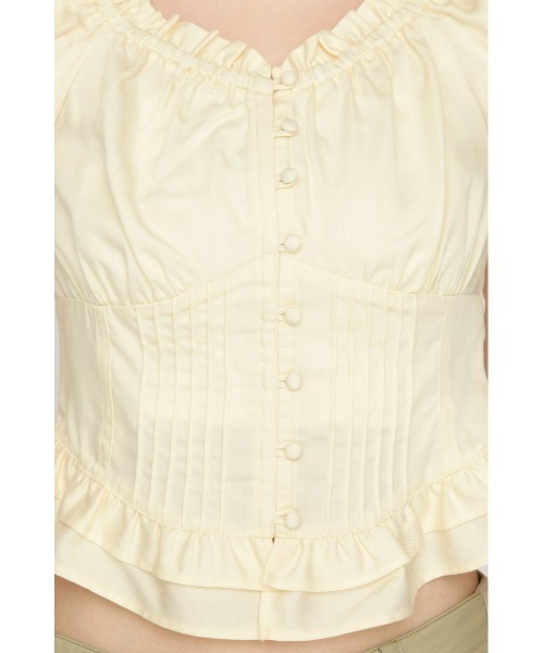 SLY(スライ)の「PUFF SLEEVES WOVEN TOPS パフスリーブスウーブントップス 夏服 秋服(シャツ/ブラウス・レディース・ライトブルー/ブラック/ブルー/アイボリー・FREE)」の17枚目の写真