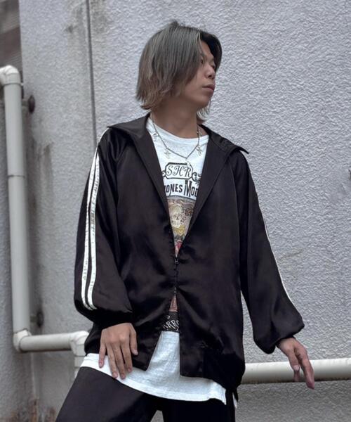 ROYAL FLASH(ロイヤルフラッシュ)の「SHARE SPIRIT/シェアースピリット/別注Satin Track JKT(その他アウター・メンズ・ブラック/オリーブ系・S)」の1枚目の写真
