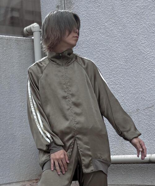 ROYAL FLASH(ロイヤルフラッシュ)の「SHARE SPIRIT/シェアースピリット/別注Satin Track JKT(その他アウター・メンズ・ブラック/オリーブ系・S)」の2枚目の写真