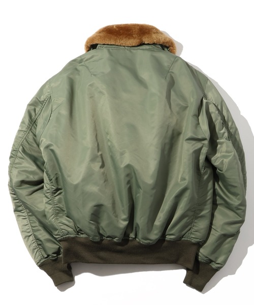 HOUSTON(ヒューストン)の「【HOUSTON/ヒューストン】B-15D FLIGHT JACKET/フライトジャケット(ミリタリージャケット・メンズ・セージグリーン・36/38/40/42)」の12枚目の写真