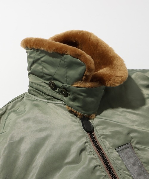 HOUSTON(ヒューストン)の「【HOUSTON/ヒューストン】B-15D FLIGHT JACKET/フライトジャケット(ミリタリージャケット・メンズ・セージグリーン・36/38/40/42)」の14枚目の写真