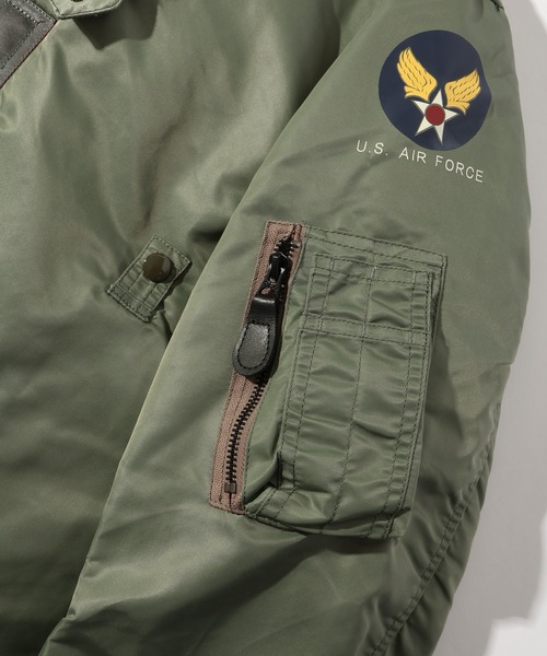 HOUSTON(ヒューストン)の「【HOUSTON/ヒューストン】B-15D FLIGHT JACKET/フライトジャケット(ミリタリージャケット・メンズ・セージグリーン・36/38/40/42)」の8枚目の写真