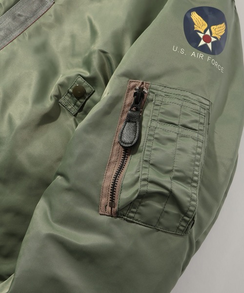 HOUSTON(ヒューストン)の「【HOUSTON/ヒューストン】B-15D FLIGHT JACKET/フライトジャケット(ミリタリージャケット・メンズ・セージグリーン・36/38/40/42)」の21枚目の写真