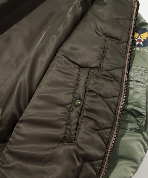 HOUSTON(ヒューストン)の「【HOUSTON/ヒューストン】B-15D FLIGHT JACKET/フライトジャケット(ミリタリージャケット・メンズ・セージグリーン・36/38/40/42)」の20枚目の写真