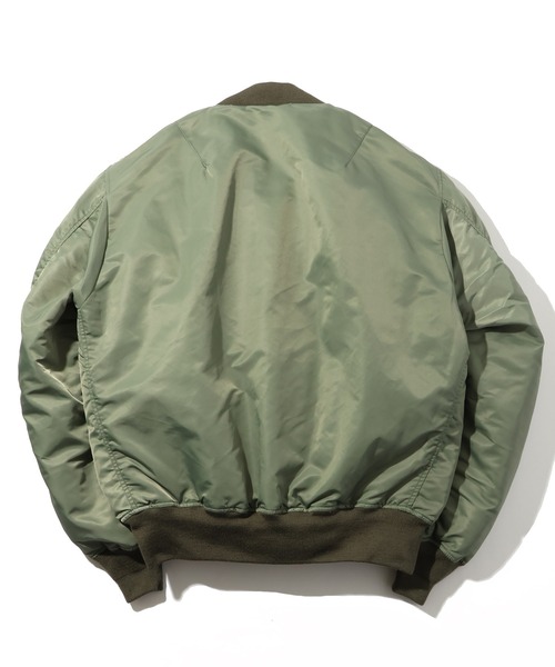 HOUSTON(ヒューストン)の「【HOUSTON/ヒューストン】B-15D FLIGHT JACKET/フライトジャケット(ミリタリージャケット・メンズ・セージグリーン・36/38/40/42)」の4枚目の写真