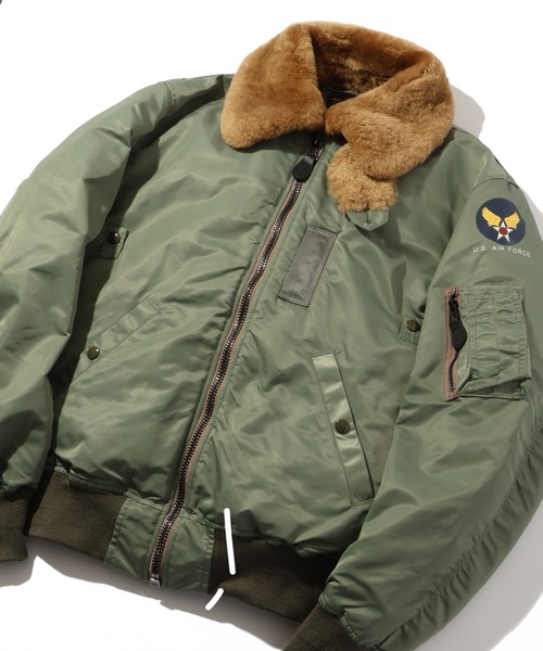 HOUSTON(ヒューストン)の「【HOUSTON/ヒューストン】B-15D FLIGHT JACKET/フライトジャケット(ミリタリージャケット・メンズ・セージグリーン・36/38/40/42)」の15枚目の写真