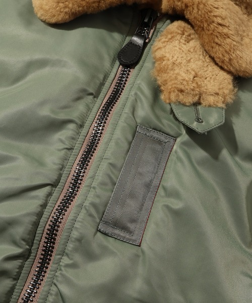 HOUSTON(ヒューストン)の「【HOUSTON/ヒューストン】B-15D FLIGHT JACKET/フライトジャケット(ミリタリージャケット・メンズ・セージグリーン・36/38/40/42)」の16枚目の写真