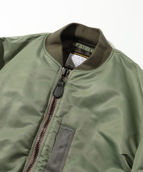 HOUSTON(ヒューストン)の「【HOUSTON/ヒューストン】B-15D FLIGHT JACKET/フライトジャケット(ミリタリージャケット・メンズ・セージグリーン・36/38/40/42)」の6枚目の写真
