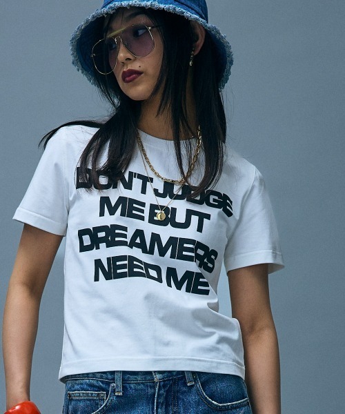 GEVS.(ジェイヴィス)の「ロゴプリントコンパクトTシャツ<大きいサイズ有>GEVS.(Tシャツ/カットソー・レディース・ブラック/オフホワイト・3L/LL/L/M/5L/4L)」の16枚目の写真