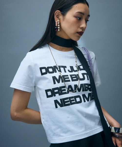 GEVS.(ジェイヴィス)の「ロゴプリントコンパクトTシャツ<大きいサイズ有>GEVS.(Tシャツ/カットソー・レディース・ブラック/オフホワイト・3L/LL/L/M/5L/4L)」の12枚目の写真