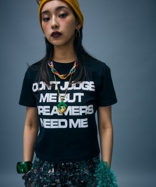 GEVS.(ジェイヴィス)の「ロゴプリントコンパクトTシャツ<大きいサイズ有>GEVS.(Tシャツ/カットソー・レディース・ブラック/オフホワイト・3L/LL/L/M/5L/4L)」の22枚目の写真
