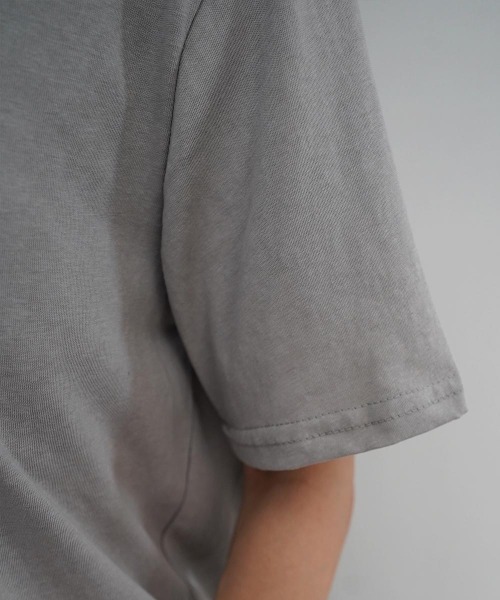 Rashik(ラシク)の「【Rashik】フリルネックワンショルTシャツ 半袖 カットソー オフショル(Tシャツ/カットソー・レディース・ホワイト/ブラック/グレー/ピンク・FREE)」の21枚目の写真