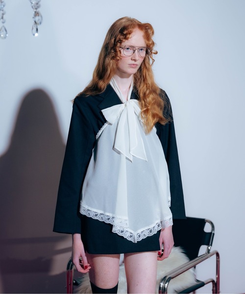 Halter Veil Sheer Blouse / прозрачная блузка‑халтер