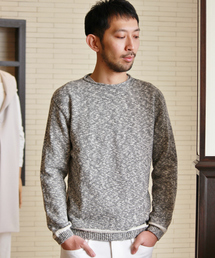 EDIFICE | ◇7ゲージ コットンワッフルメランジニット(ニット/セーター)