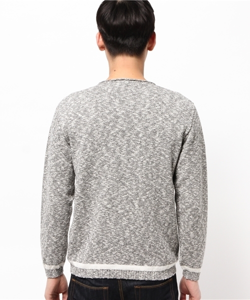 EDIFICE(エディフィス)の「◇7ゲージ コットンワッフルメランジニット(ニット/セーター・メンズ・ブラック/ブルー系その他/オレンジ/ベージュ・44/46/48)」の6枚目の写真