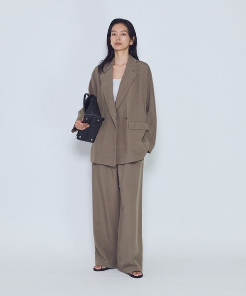 1er Arrondissement（プルミエアロンディスモン）の「ソフトドレープジャケット（テーラードジャケット・レディース・ブラック系その他3/カーキ・38/36）」の5枚目の写真
