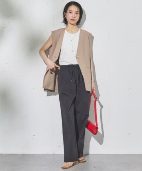 Doux archives(ドゥアルシーヴ)の「麻混ジレ(その他アウター・レディース・ブラック・38)」の18枚目の写真
